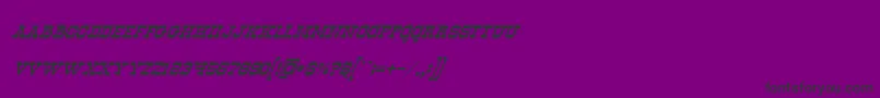 Шрифт OldwaysItalic – чёрные шрифты на фиолетовом фоне