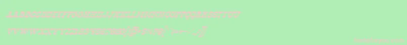 OldwaysItalic Font – Pink Fonts on Green Background