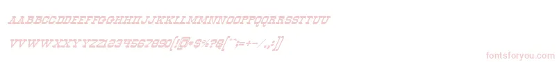OldwaysItalic Font – Pink Fonts on White Background
