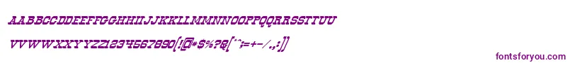 OldwaysItalic Font – Purple Fonts on White Background