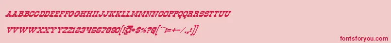 OldwaysItalic Font – Red Fonts on Pink Background