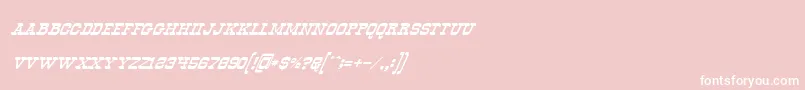 OldwaysItalic Font – White Fonts on Pink Background