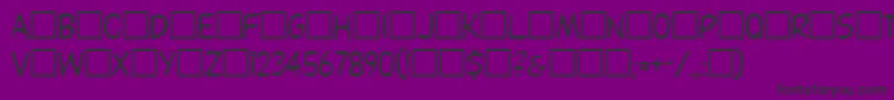 Dupuy Font – Black Fonts on Purple Background