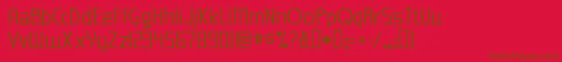 EdenMills Font – Brown Fonts on Red Background