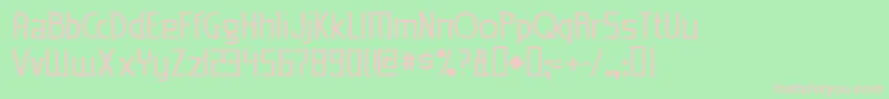 フォントEdenMills – 緑の背景にピンクのフォント