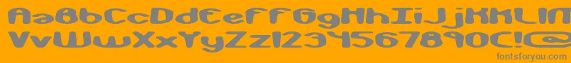 MonkeyPhonicsBrk Font – Gray Fonts on Orange Background