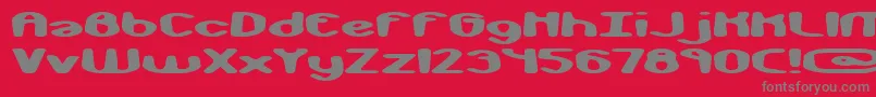 MonkeyPhonicsBrk Font – Gray Fonts on Red Background