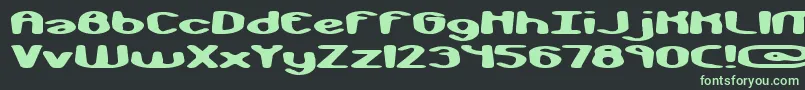 Шрифт MonkeyPhonicsBrk – зелёные шрифты на чёрном фоне
