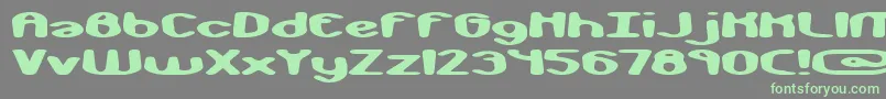 MonkeyPhonicsBrk Font – Green Fonts on Gray Background