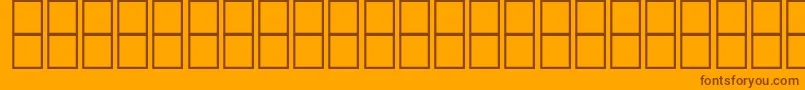 AlMujahedAlAnbobi Font – Brown Fonts on Orange Background
