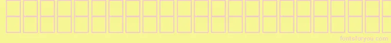 フォントAlMujahedAlAnbobi – ピンクのフォント、黄色の背景