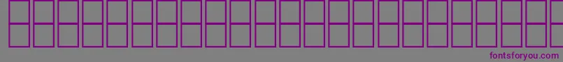 フォントAlMujahedAlAnbobi – 紫色のフォント、灰色の背景