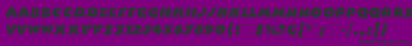 BertramLetPlain-Schriftart – Schwarze Schriften auf violettem Hintergrund