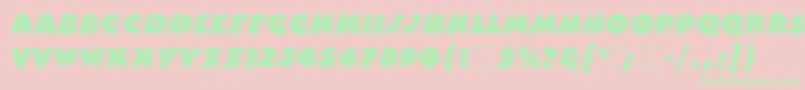 BertramLetPlain Font – Green Fonts on Pink Background