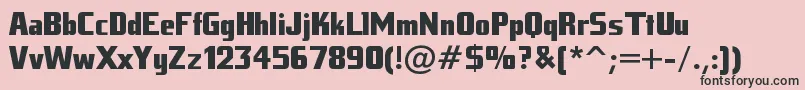 Tankj Font – Black Fonts on Pink Background