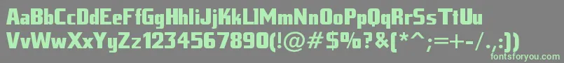 Tankj Font – Green Fonts on Gray Background