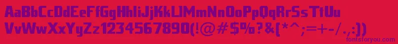 Tankj Font – Purple Fonts on Red Background