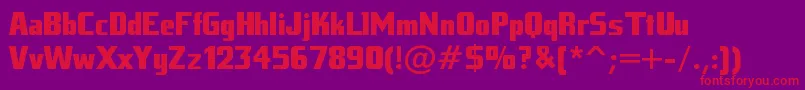 Tankj Font – Red Fonts on Purple Background