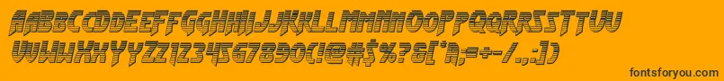 Flashrogerschrome Font – Black Fonts on Orange Background