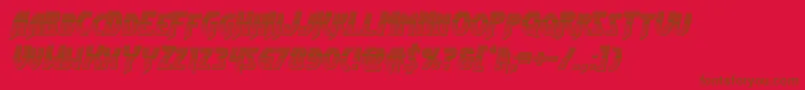 Lisätietoja Flashrogerschrome-fontista Flashrogerschrome-fontti – ruskeat fontit punaisella taustalla
