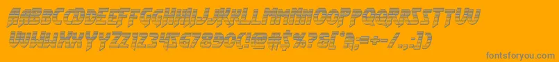 Flashrogerschrome Font – Gray Fonts on Orange Background