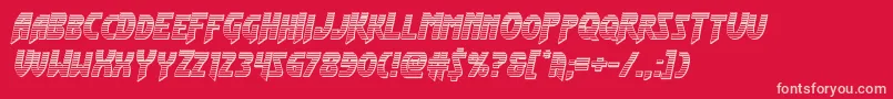 Flashrogerschrome Font – Pink Fonts on Red Background