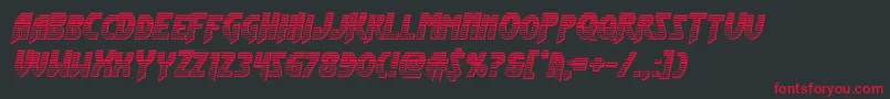 Flashrogerschrome Font – Red Fonts on Black Background