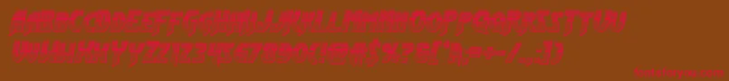 Flashrogerschrome Font – Red Fonts on Brown Background