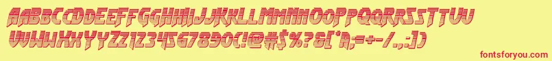 Flashrogerschrome Font – Red Fonts on Yellow Background