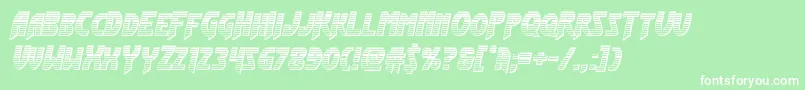 Flashrogerschrome Font – White Fonts on Green Background