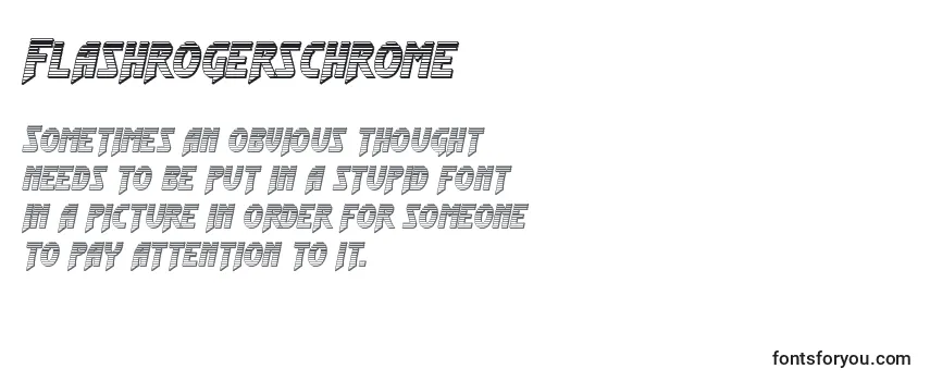 Обзор шрифта Flashrogerschrome