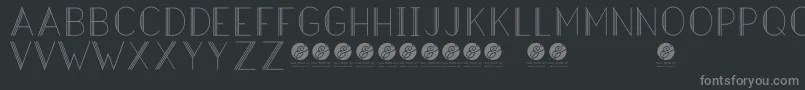 HazeldecolightRegular Font – Gray Fonts on Black Background