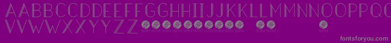 HazeldecolightRegular Font – Gray Fonts on Purple Background