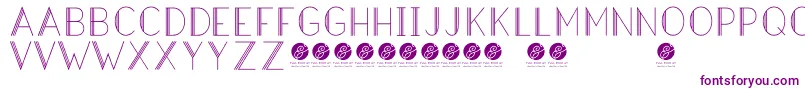 Шрифт HazeldecolightRegular – фиолетовые шрифты на белом фоне