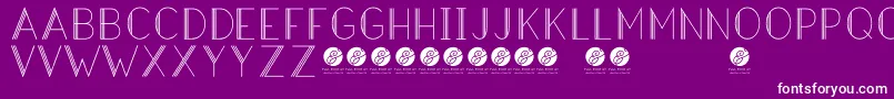 HazeldecolightRegular Font – White Fonts on Purple Background