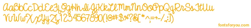 Anibeatricecursive-Schriftart – Orangefarbene Schriften