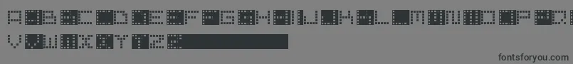 PixelPoint-fontti – mustat fontit harmaalla taustalla