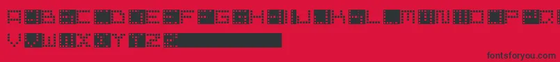 PixelPoint Font – Black Fonts on Red Background