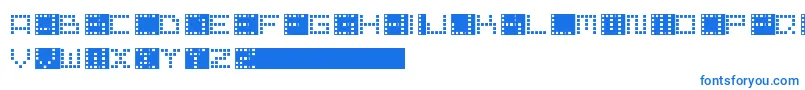 PixelPoint Font – Blue Fonts on White Background