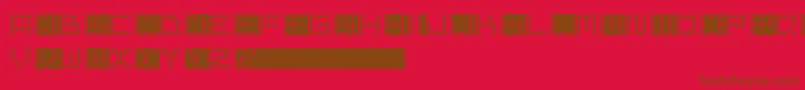 PixelPoint Font – Brown Fonts on Red Background