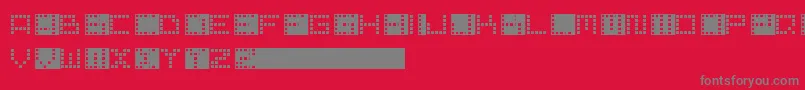 PixelPoint Font – Gray Fonts on Red Background