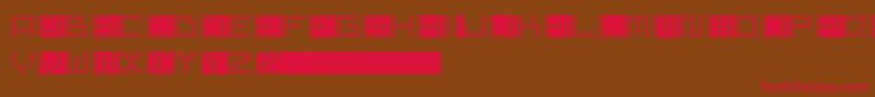 PixelPoint Font – Red Fonts on Brown Background
