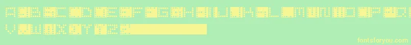 PixelPoint Font – Yellow Fonts on Green Background