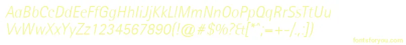 AgfarotissemisanslightItalic Font – Yellow Fonts