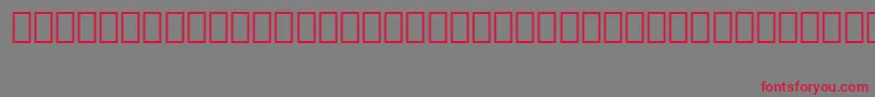フォントMedinaLtBt – 赤い文字の灰色の背景