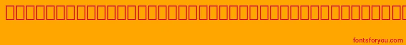 MedinaLtBt Font – Red Fonts on Orange Background