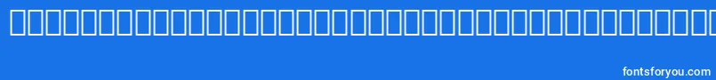 Fonte MedinaLtBt – fontes brancas em um fundo azul