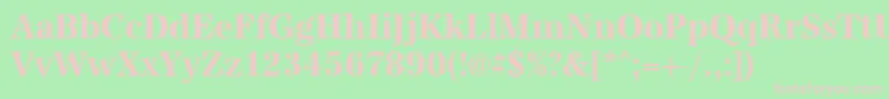 UrwantiquatextnarBold Font – Pink Fonts on Green Background