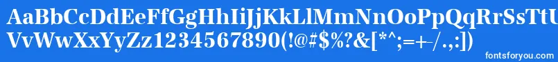 UrwantiquatextnarBold Font – White Fonts on Blue Background