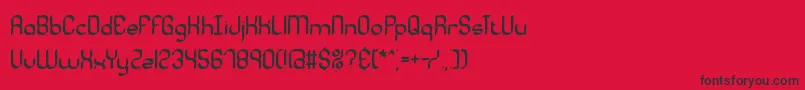 fuente QuadraticCalBrk – Fuentes Negras Sobre Fondo Rojo